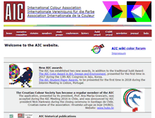 Tablet Screenshot of aic-color.org